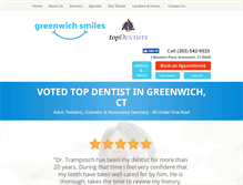 Tablet Screenshot of greenwichsmiles.com